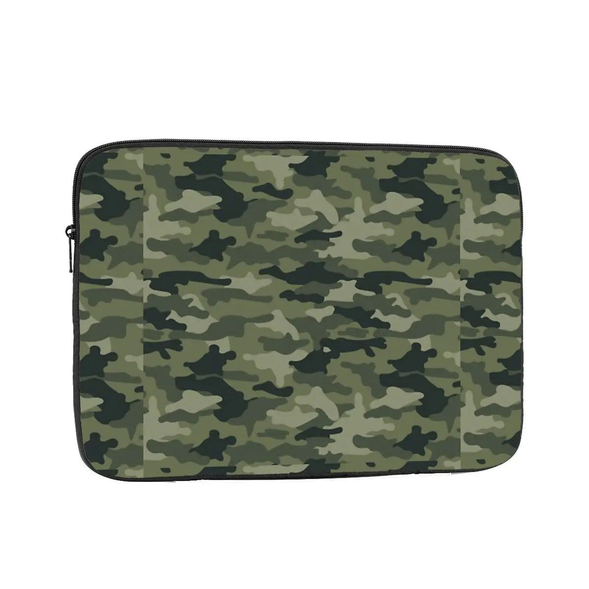 Une housse ordinateur camouflage doublée de peluche