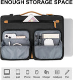 Pochette ordinateur 15,6 pouces matelassée à poignée et bandoulière