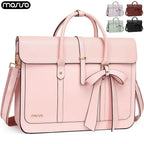 Sac ordinateur femme à nœud en simili cuir, porté dos ou épaule