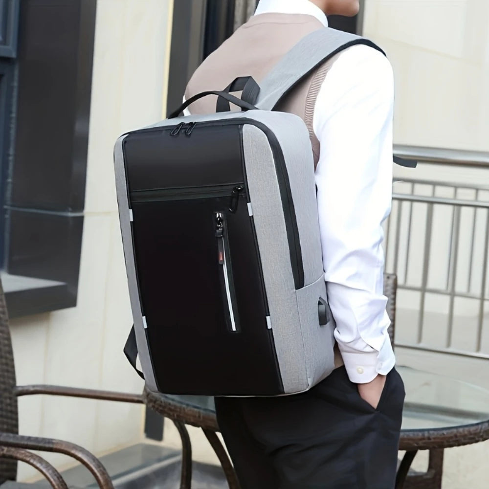 Sac à dos ordinateur USB 15,6 pouces, profil fin de 12 cm