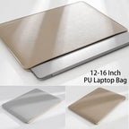Housse ordinateur simili cuir ultra-plate, de 12 à 16 pouces