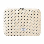 Pochette ordinateur femme matelassée à pois, 11 à 14 pouces