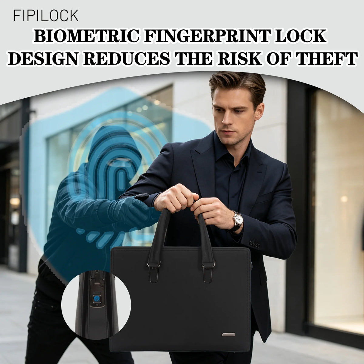 Le zip verrouillé qui décourage le pickpocket du métro