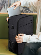 Sac à dos ordinateur 14 pouces extra-plat, port USB et déperlant