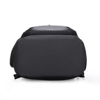 Sac à dos ordinateur homme coque rigide effet carbone, noir