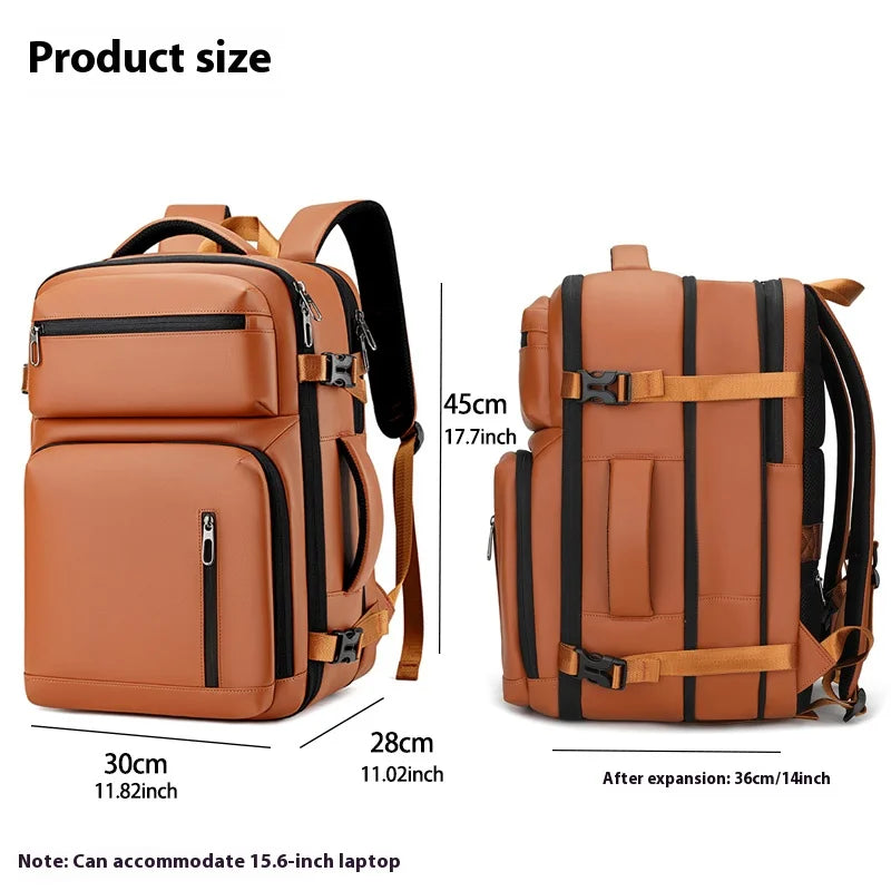 Sac à dos ordinateur 15,6 pouces extensible en simili cuir