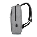 Sac à dos ordinateur homme 15,6 pouces en nylon, port USB latéral