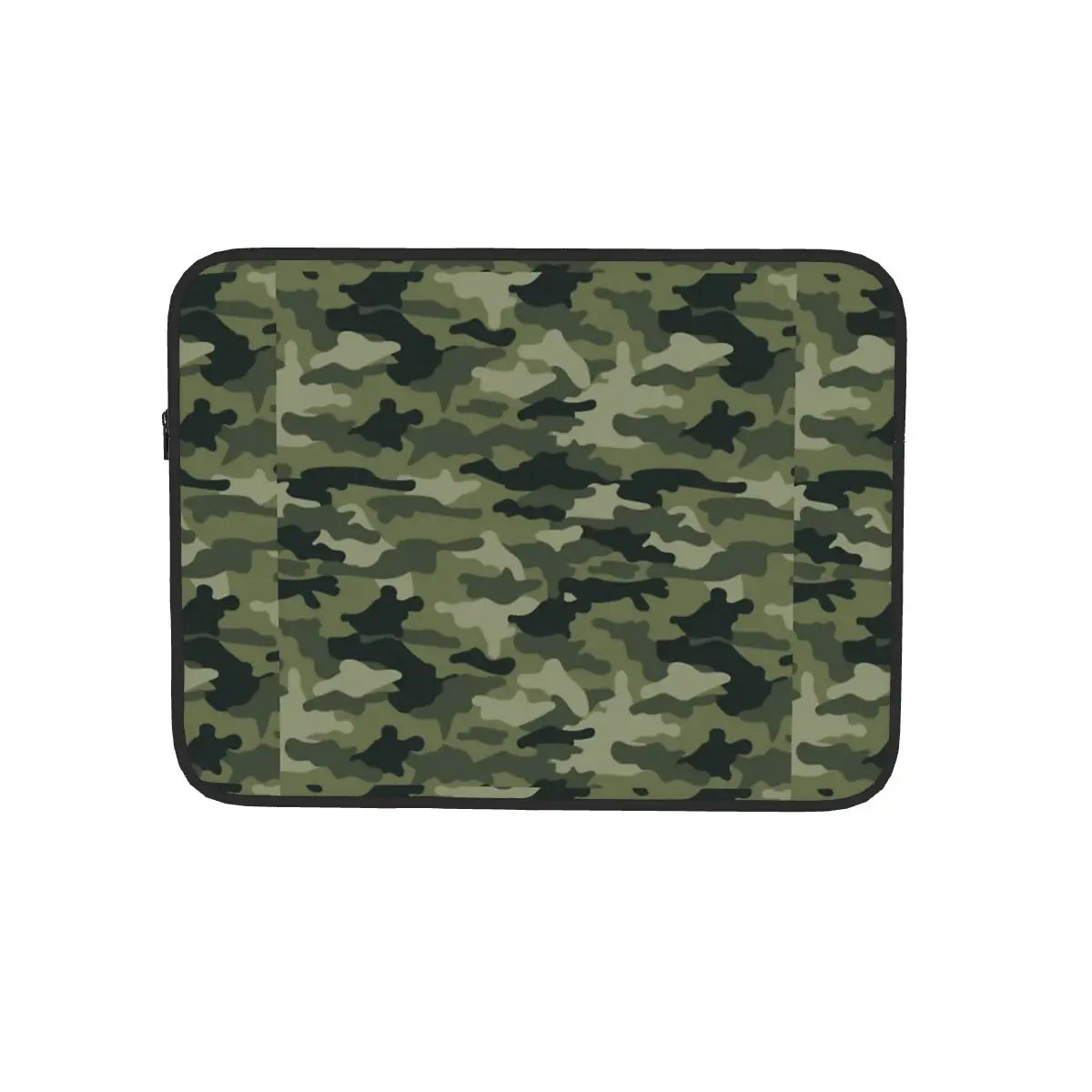 Housse ordinateur camouflage vert, mousse et doublure douce