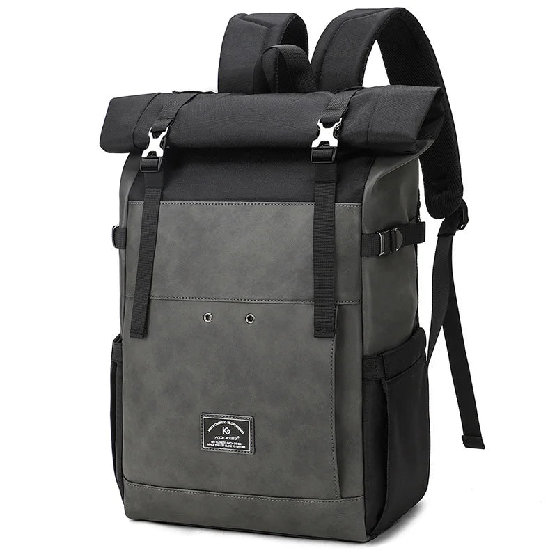 Sac à dos ordinateur homme 15,6 pouces à rabat enroulable extensible