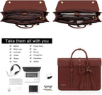Sac ordinateur femme à nœud, 14 ou 15,6 pouces, douze coloris