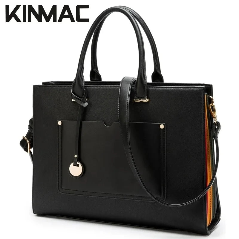 Sac ordinateur femme 14 pouces en simili cuir, quatre modèles