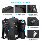 Sac à dos ordinateur 15,6 pouces 40 L, chaussures et linge à part