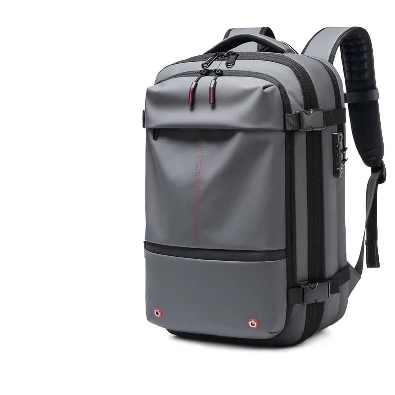 Sac à dos ordinateur 17 pouces compression sous vide, pompe en option