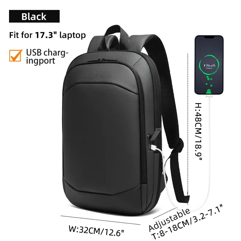 Sac à dos ordinateur extra-fin et extensible