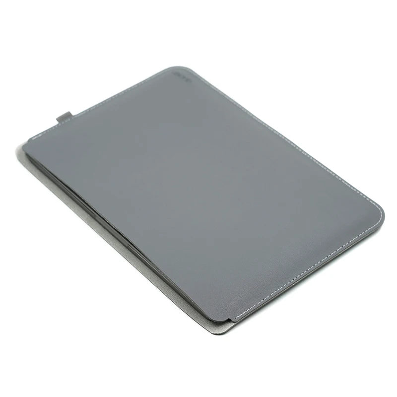 Housse ordinateur 16 pouces en simili cuir, enveloppe sans zip