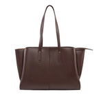 Sac ordinateur femme cabas zippé en simili cuir microfibre