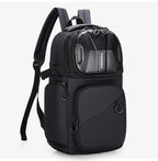 Sac à dos ordinateur homme, poche haute en coque effet carbone