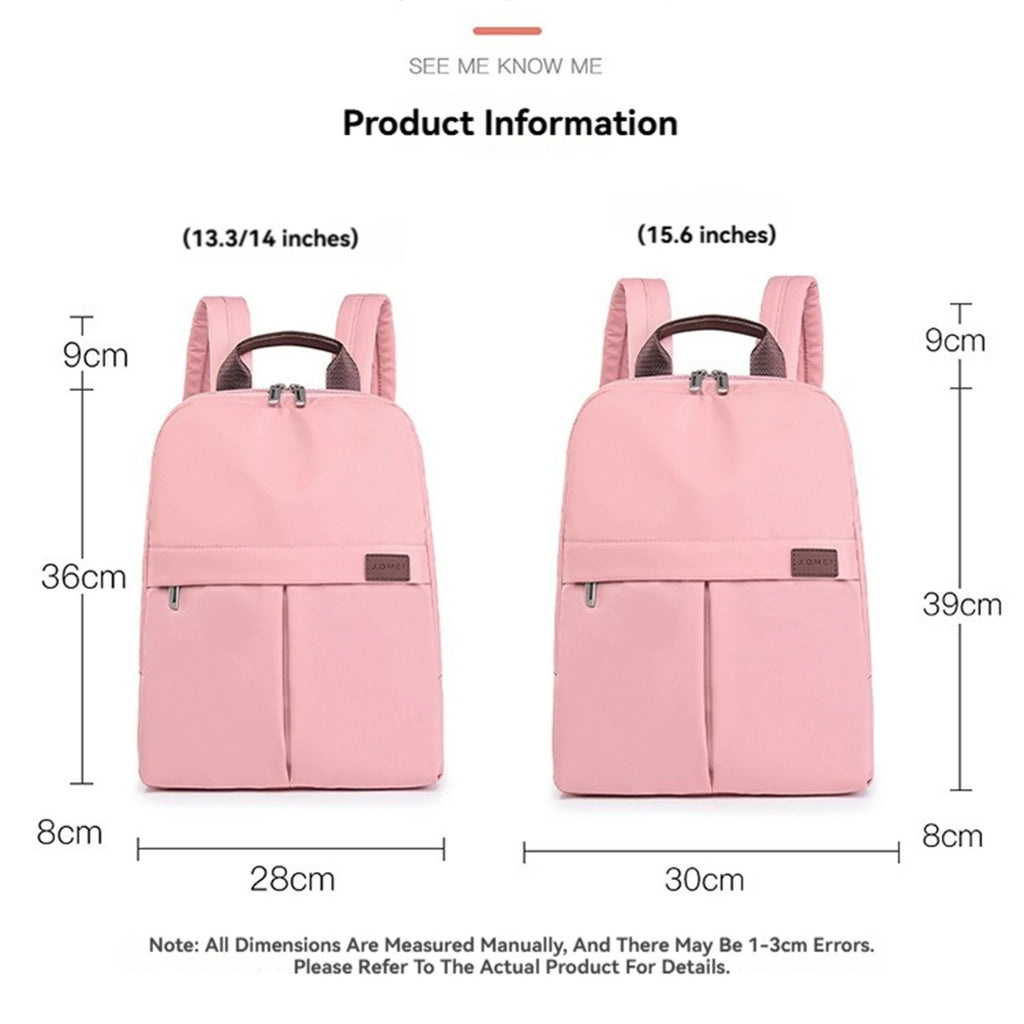 Sac à dos ordinateur compact en nylon déperlant, 14 ou 15,6 pouces