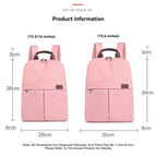 Sac à dos ordinateur compact en nylon déperlant, 14 ou 15,6 pouces