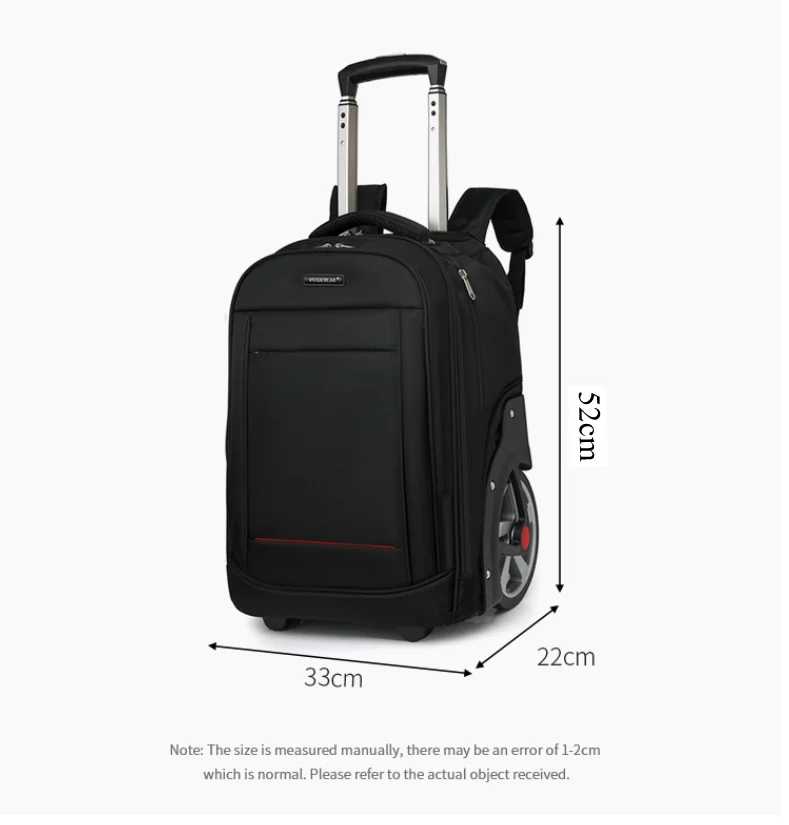 Sac à dos ordinateur à roulettes 15,6 pouces avec grandes roues