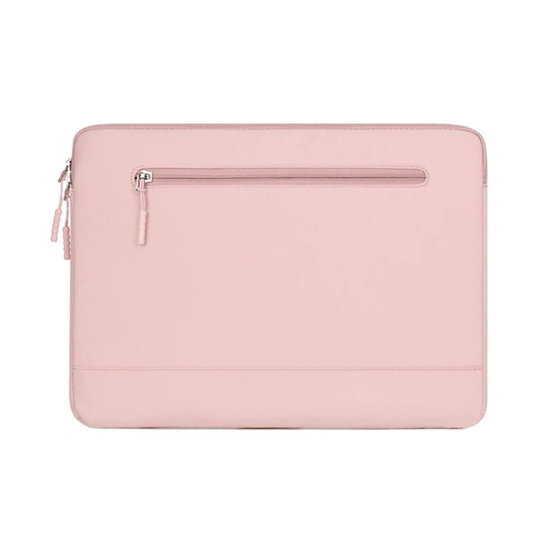 Housse ordinateur 13 à 16 pouces en toile pastel, poche zippée
