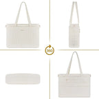 Sac ordinateur femme matelassé 15,6 pouces, poche tablette