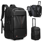 Sac à dos ordinateur à roulettes 17 pouces, compression intégrée