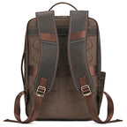 Sac à dos ordinateur en cuir de vache aspect vieilli, 42 x 30 cm