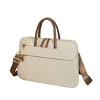 Sacoche ordinateur 16 pouces à bandoulière, polyester beige ou noir