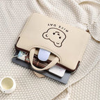 Pochette ordinateur à poignées motif ourson, 13 à 16 pouces