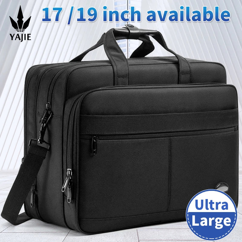 Sacoche ordinateur grand format extensible, de 15,6 à 19 pouces