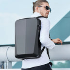 Sac à dos ordinateur USB à coque PVC 15,6 pouces, 45 x 30 x 8 cm
