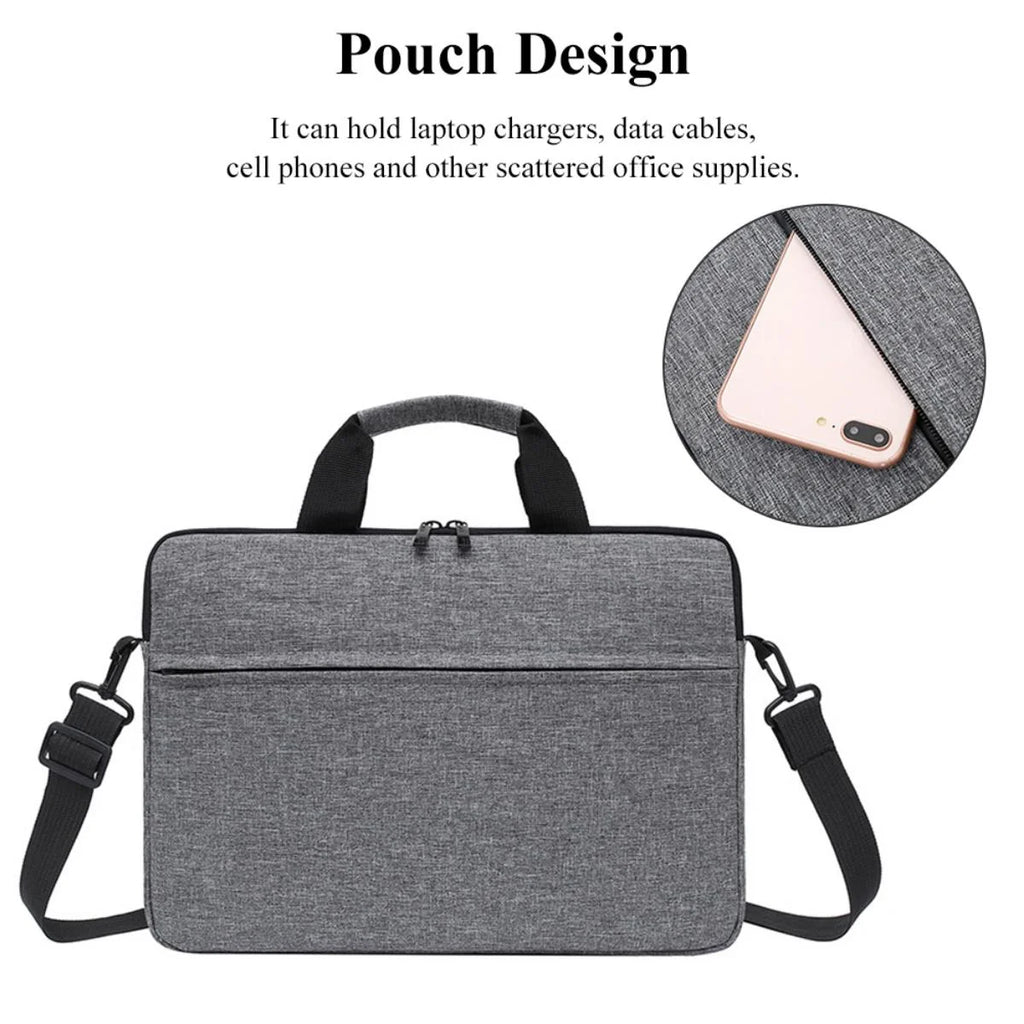 Pochette ordinateur rembourrée 13,3 à 15,6 pouces, passant trolley