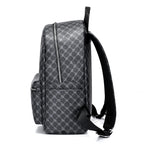 Sac à dos ordinateur 13 pouces en simili cuir à motif gris