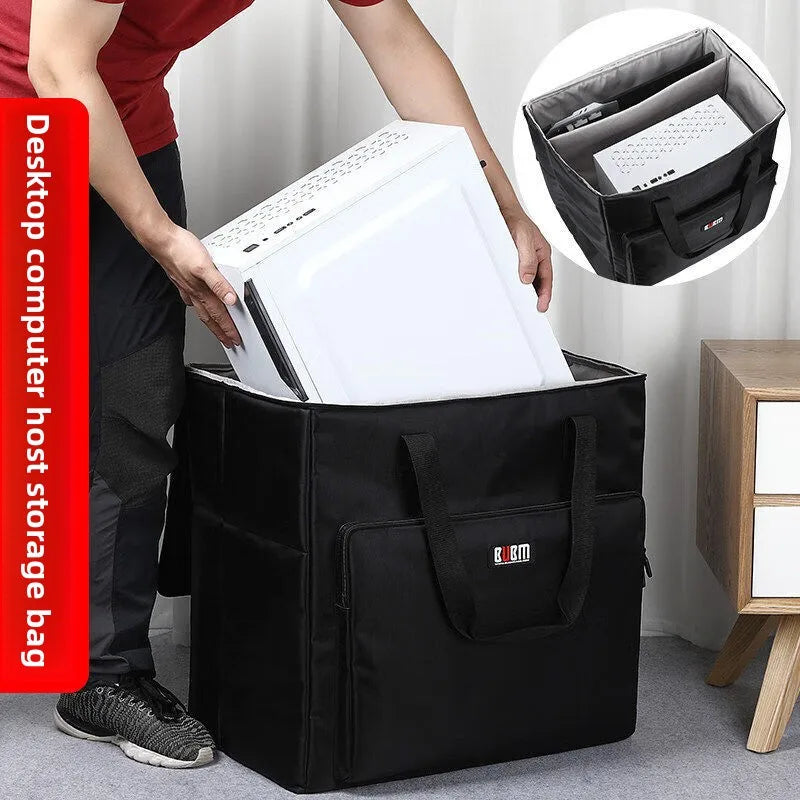 Trolley ordinateur 62 x 34 x 53 cm pour écran 27 pouces et tour