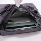 Sac ordinateur femme en nylon, anses et bandoulière amovible