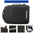 Sac à dos ordinateur extensible 17 pouces, soufflet de 5 cm et USB
