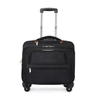 Trolley ordinateur 15,6 pouces en toile oxford, 4 roulettes