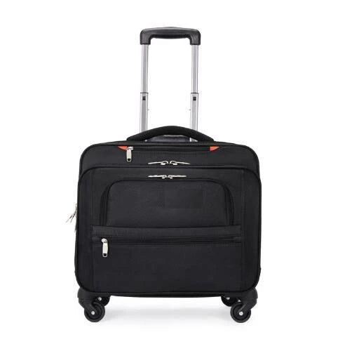 Trolley ordinateur 15,6 pouces en toile oxford, 4 roulettes