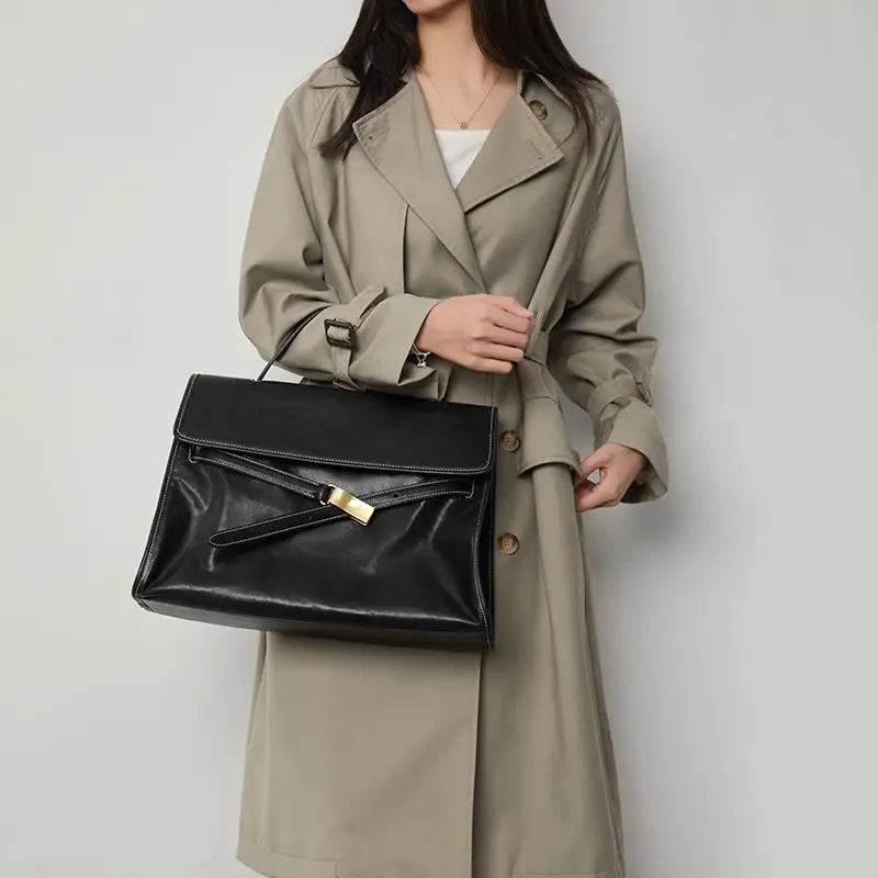 Sac à dos ordinateur femme convertible en simili cuir noir