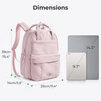 Sac à dos ordinateur ergonomique 14 pouces en polyester, 9 coloris