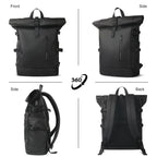 Sac à dos ordinateur 15,6 pouces roll-top extensible, port USB