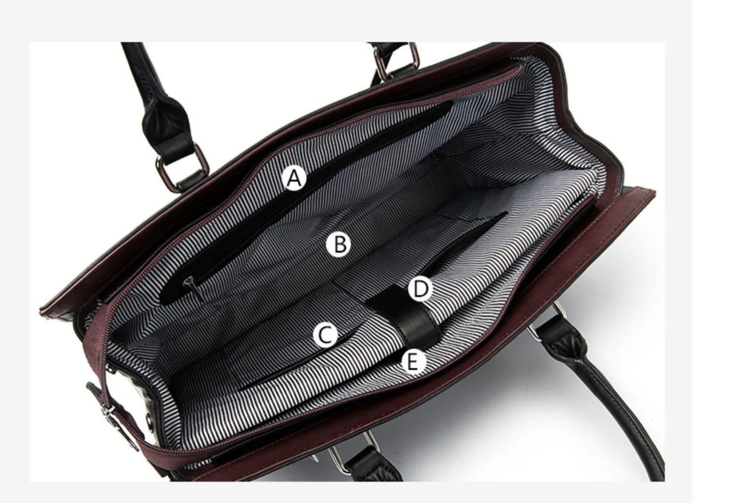 Sac ordinateur femme 14 pouces, bicolore vert et bordeaux