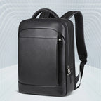 Sac à dos ordinateur cuir homme 15,6 pouces avec port USB