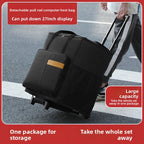 Trolley ordinateur 62 x 34 x 53 cm pour écran 27 pouces et tour