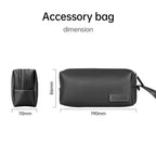 Housse ordinateur fine en simili cuir avec support et trousse