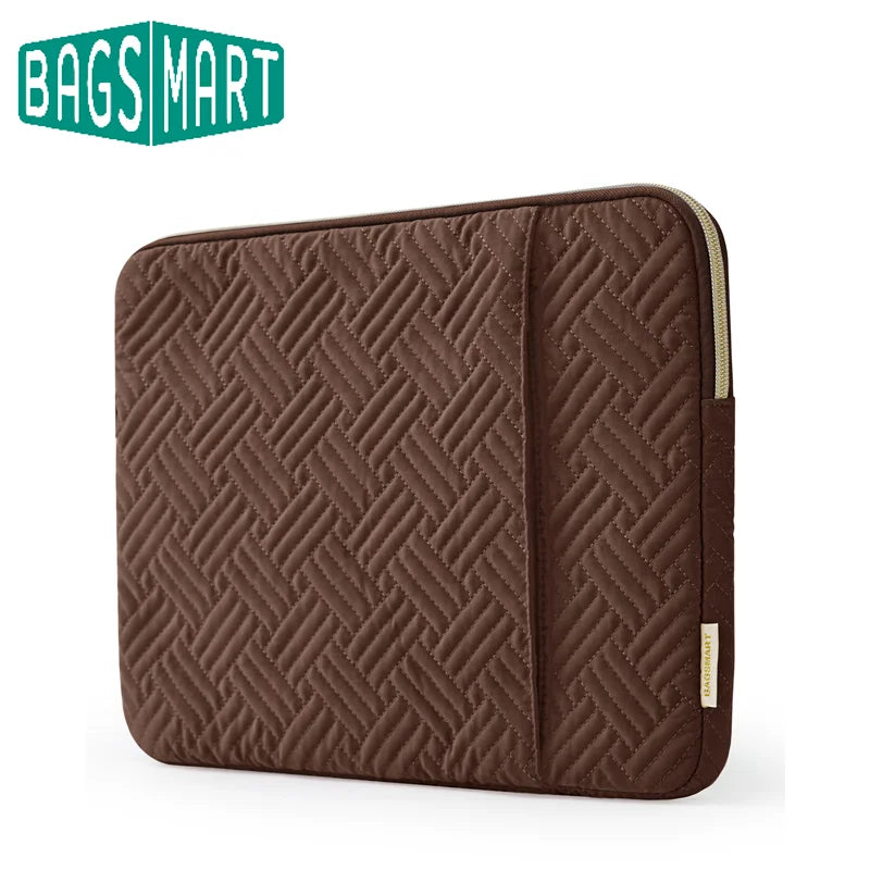 Pochette ordinateur 13,3 pouces matelassée à poche avant zippée