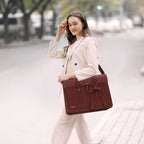 Sac ordinateur femme à nœud, 14 ou 15,6 pouces, douze coloris