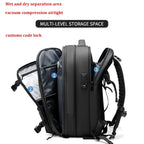 Sac à dos ordinateur 17 pouces compression sous vide, pompe en option