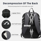 Sac à dos ordinateur 17,3 pouces extensible avec port USB